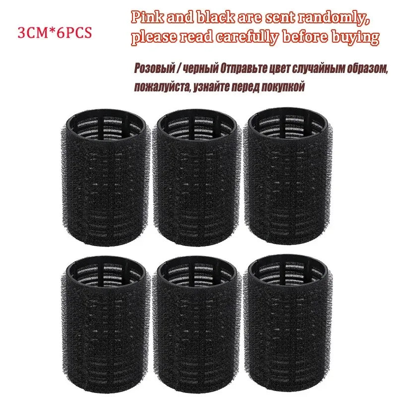 4-8pcs Hair Rollers Self Grip Hook Hair Curlers Roller Bangs Salon No Heat Volume Self-adhesive Hook Curlers Hair Styling Tools