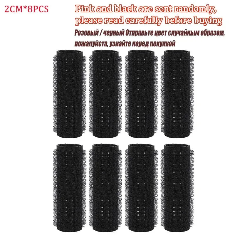 4-8pcs Hair Rollers Self Grip Hook Hair Curlers Roller Bangs Salon No Heat Volume Self-adhesive Hook Curlers Hair Styling Tools